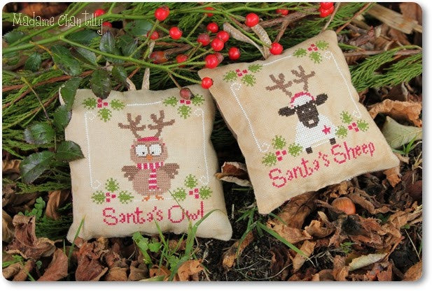 Madame Chantilly ~ Santa's Owl & Sheep