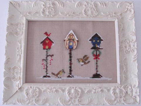 Mani di Donna ~ Christmas Birdhouse w/button