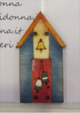 Mani di Donna ~ Summer Birdhouse w/button