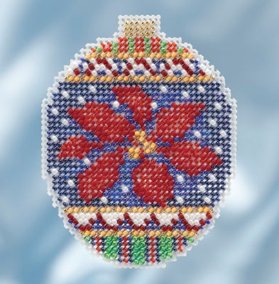 Mill Hill Kits ~ Beaded Ornaments - Christmas Poinsettia