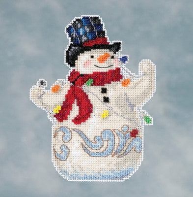 Mill Hill Kits ~ Jim Shore Snowman with Lights