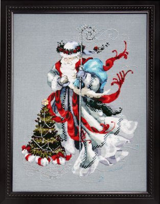 Mirabilia ~ Winter White Santa w/charm