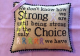 Needle Bling Designs ~ Courageous & Strong