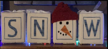 Needle Bling Designs ~ Frosty's Snow