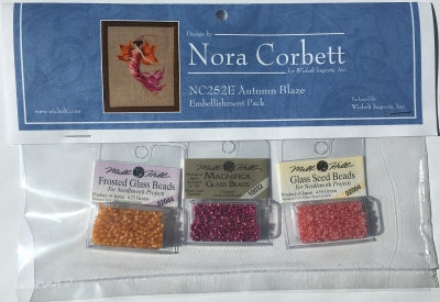 Nora Corbett/Mirabilia ~  Autumn Blaze Emb. Pack ~ Autumn Pixes Collection