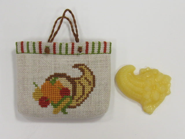 Noteworthy Needle ~ Cornucopia Tiny Tote w/thread Waxer (comes with free Fall Needle Minder!)