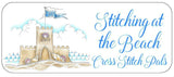 Cross Stitch Pals Stitching at the Beach Needle Slide