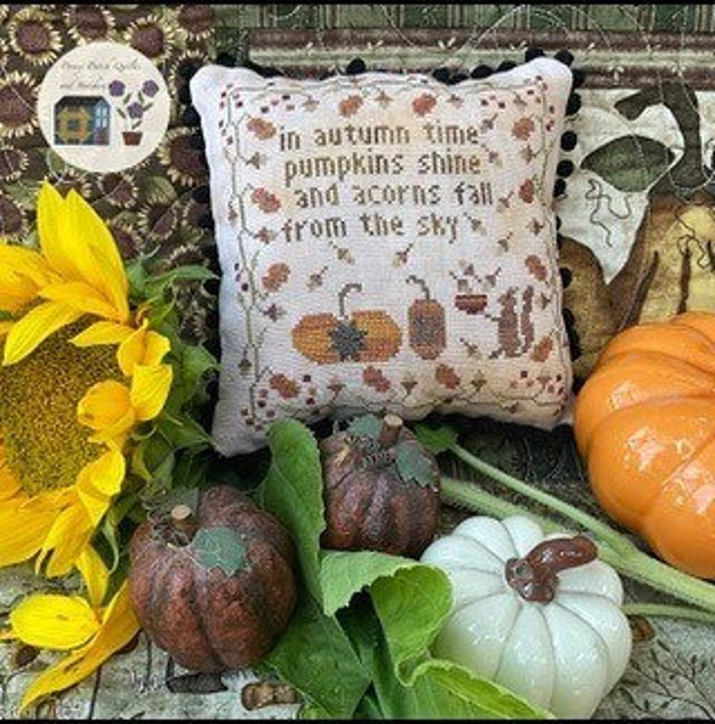 Pansy Patch Stitchery ~ The Acorn Catcher