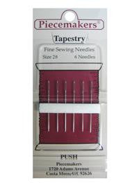 Piecemakers Needles ~ Tapestry Size 28 ~ 6pk