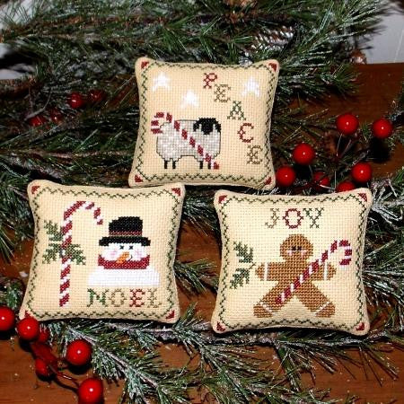 Plum Pudding Needleart ~ Candy Cane Wishes