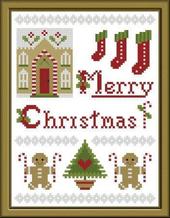 Plum Pudding Needleart ~ More Gingerbread & Candy Canes