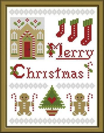 Plum Pudding Needleart ~ More Gingerbread & Candy Canes