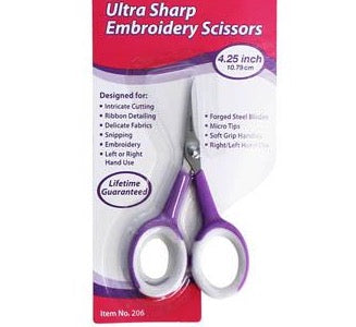 Purple Embroidery Scissors ~ 4 1/4"