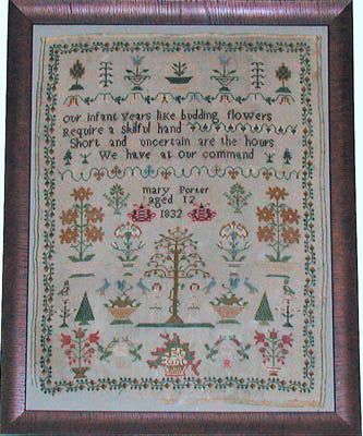 Praiseworthy Stitches ~ Mary Porter 1832