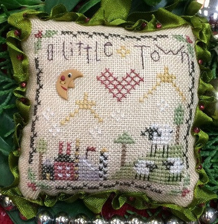 Shepherd's Bush ~ O Little Town ~ 2015 Ornament w/Moon Button