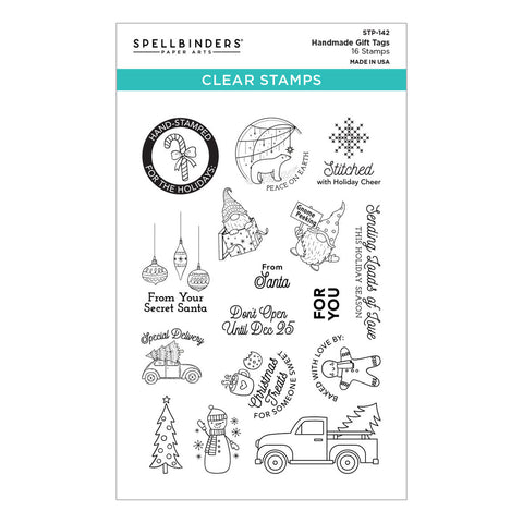 Handmade Gift Tags Clear Stamp Set