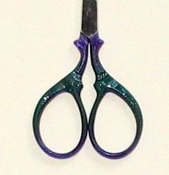 Purple & Green Patterned Scissors