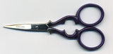 3 1/2" Victorian Embroidery Scissors w/sheath - Varied Colors