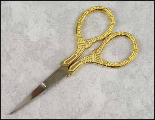 3 1/2" Gold Handle Embroidery Scissors