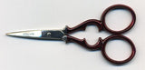 3 1/2" Victorian Embroidery Scissors w/sheath - Varied Colors