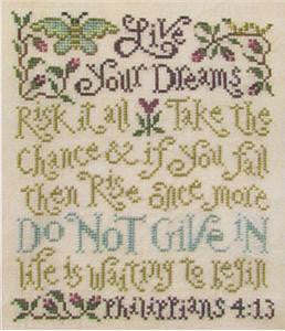 Silver Creek Samplers ~ Live Your Dreams