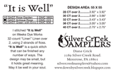 Silver Creek Samplers ~ It Is Well