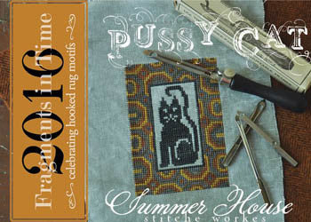 Summer House Stitche Workes ~ Fragments In Time Pussy Cat