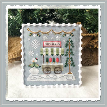Country Cottage Needleworks ~ Snow Village 6 - Popsicle Cart