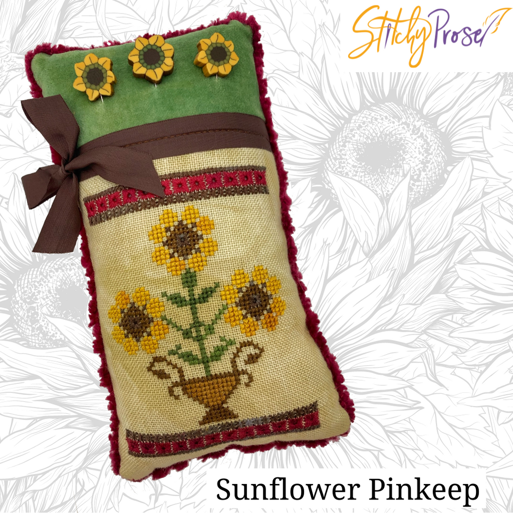 Stitchy Prose ~ Sunflower Pinkeep