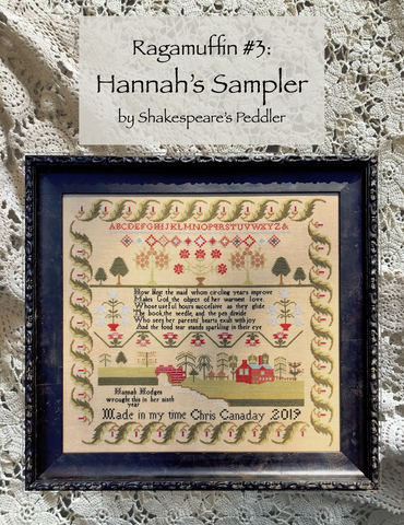 Shakespeare's Peddler ~ Ragamuffin #3: Hannah's Sampler