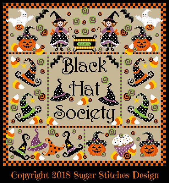 Sugar Stitches Designs ~ Black Hat Society