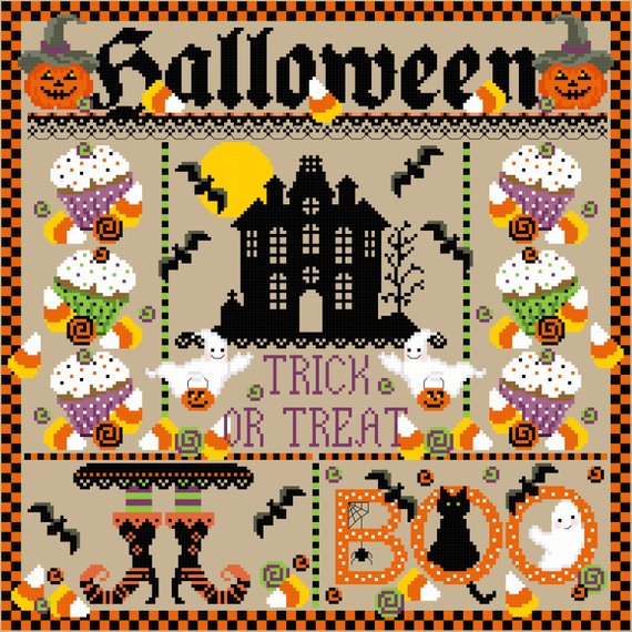 Sugar Stitches Designs ~ Halloween Sampler
