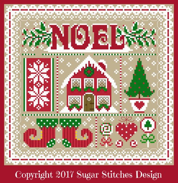 Sugar Stitches Designs ~ Noel Christmas Sampler