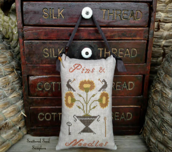 Scattered Seeds Samplers ~ Pins & Needles Pinpoke