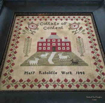 Scattered Seeds Samplers ~ Mary Ratcliffe 1848 Antique Reproduction