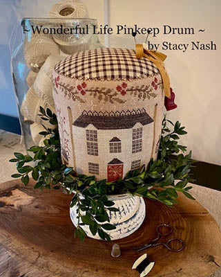 Stacy Nash Primitives ~ Wonderful Life Pinkeep Drum