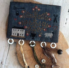 Stacy Nash Primitives ~ Midnight in the Strawberry Garden