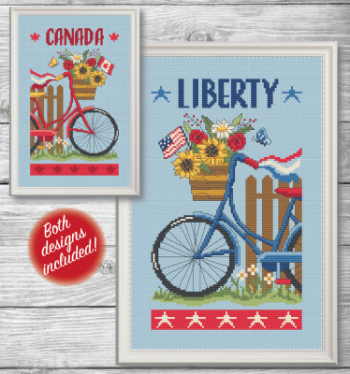 Tiny Modernist ~ Patriotic Bicycles
