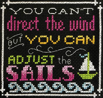 Tiny Modernist ~ Words To Live By ~ Part 6 of 13 Go With The Flow