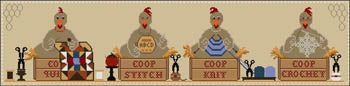 Twin Peak Primitives ~ Coop Crafters (stitch one or all!)