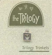 The Trilogy ~ Square Heart Sterling Silver Trinket