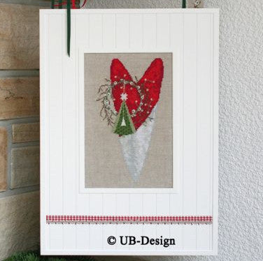 UB Design ~ Winterherz ROT-WEISS (Winter Heart Red & White)
