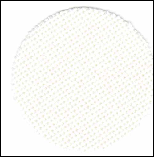 25ct Lugana ~ White ~ Fat 1/2