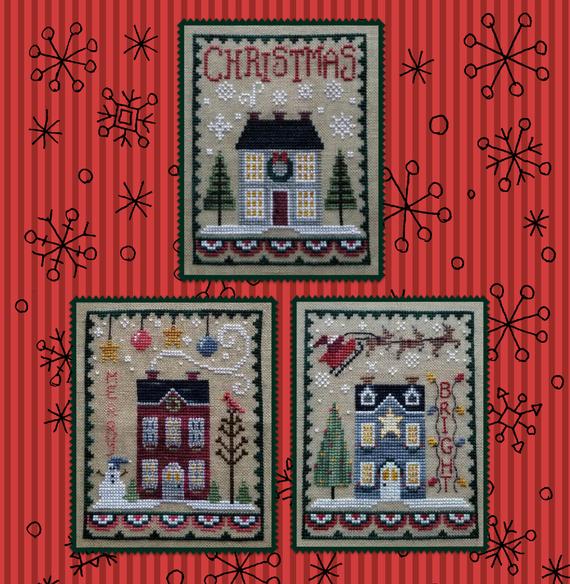 Waxing Moon Designs ~ Christmas House Trio