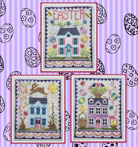 Waxing Moon Designs ~ Easter House Trio