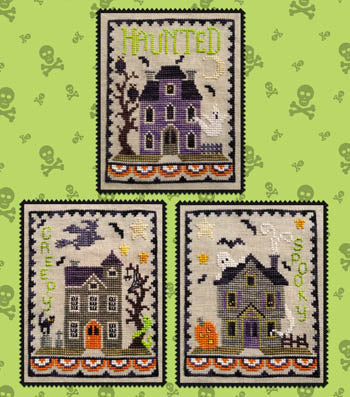 Waxing Moon Designs ~ Haunted House Trio