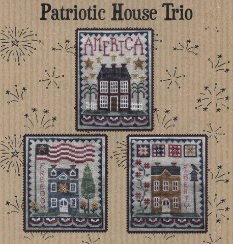 Waxing Moon Designs ~ Patriotic House Trio