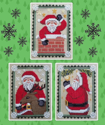 Waxing Moon Designs ~ Santa Trio